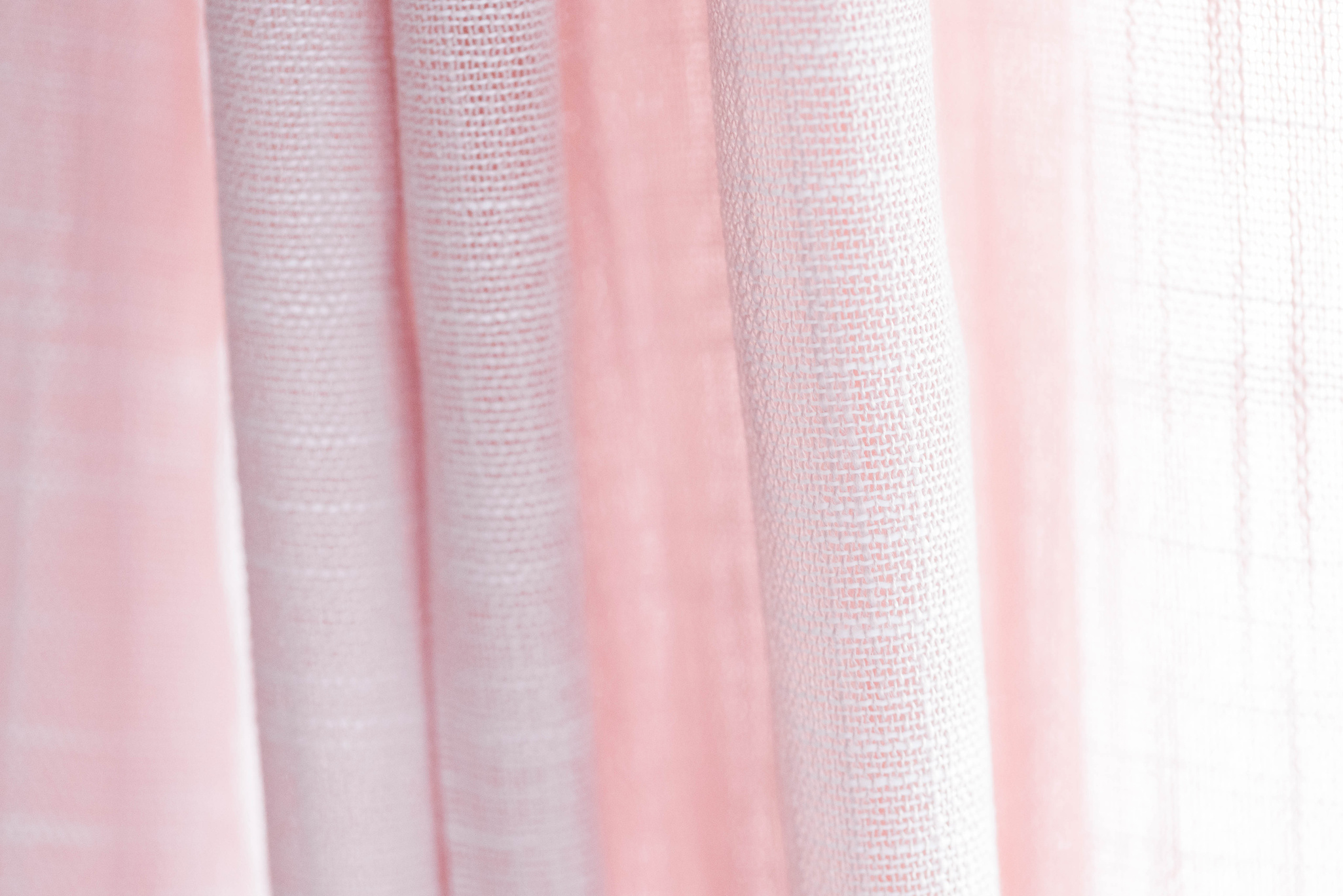 Light Pink Fabric Curtain